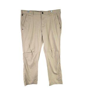 Mens Solaris Tan Casual Pants Cotton Nylon Spandex Blend Stretch Size 38X30